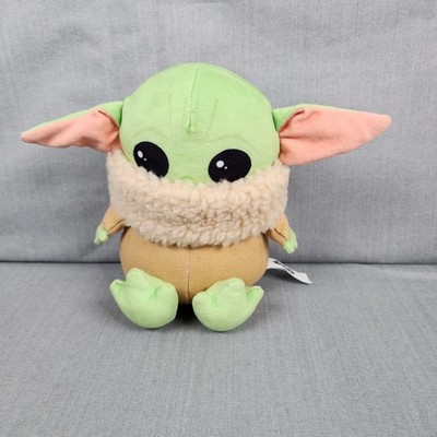 Grogu Baby Yoda Squeaker DOG TOY Sitting Plush Mandalorian Star Wars Disney EUC