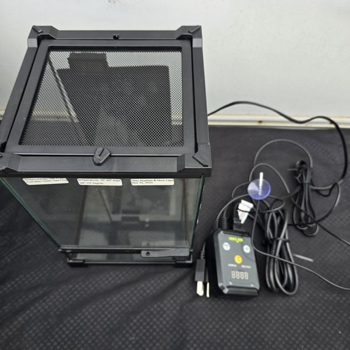 BN-LINK Reptile Small Black Glass Terrarium Tank Heat Pad BNQ-T7E(H) Controller