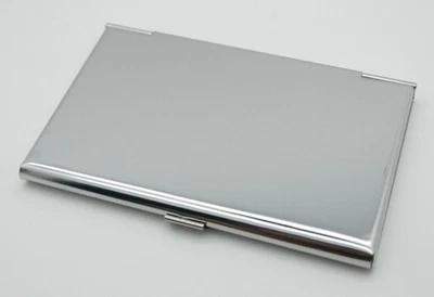 Steel Pocket Business Credit Debit Card Case Metal Box Holder Wallet