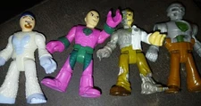  FISHER PRICE IMAGINEXT METALLO AND 3 OTHER ACTION FIGURES 