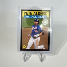 2021 Topps 1986 Topps All-Star Baseball Black /299 Pete Alonso #86AS5