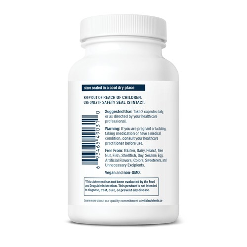 Vital Nutrients Cortisol Balance Vegan Adrenal Support Supplements Cortisol - Afbeelding 4 van 6
