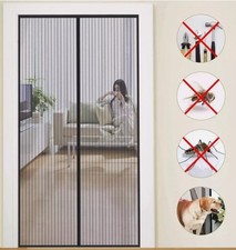 Magnetic Mesh Insect Door Protection Curtain Snap Fly Bug Mosquito Guard Screen