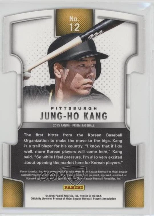 2015 Panini Prizm Fresh Faces Jung-Ho Kang #12 Rookie RC - Image 2 of 2