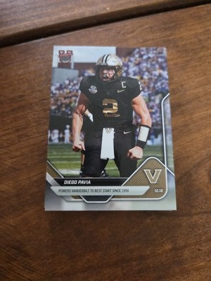 2025 Topps Bowman U-Now Diego Pavia #31 Vanderbilt Commodores Football Card