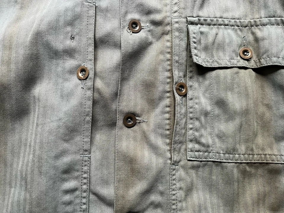 WWII P-44 HBT Combat Fatigue, Shirt Jacket USMC,Army - Image 3 of 4