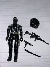 1997 Gi Joe Commando Team 3.75" Snake Eyes v8 Figure Complete UV