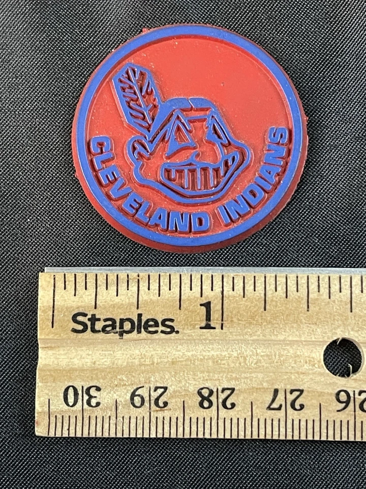 Imán de goma para nevera de los Cleveland INDIANS de la MLB de colección Foto 3 de 3