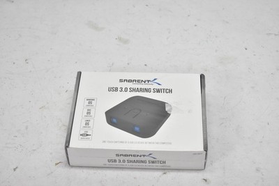 Sabrent USB 3.0 Sharing Switch Model USB-SW30 One-Touch 2-Computer Hub Selector