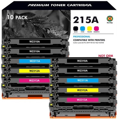 [No Chip] W2310A Toner Cartridge HP 215A Laserjet Pro M182nw M183fw M155a LOT