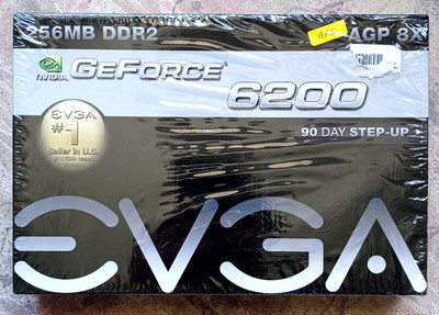 EVGA NVIDIA GeForce 6200 256MB DDR PCI Video Card 256-P1-N400-LR NEW in Open Box