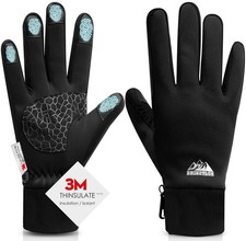 Bruvoalon Winter Gloves for Women Men, 3M Thermal Insulation, Lycra Fabric, ...