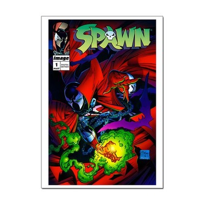 Retro Spawn Ausgabe #1 Comic Buch Poster | Klassisches & offizielles Wandbild A4 A3