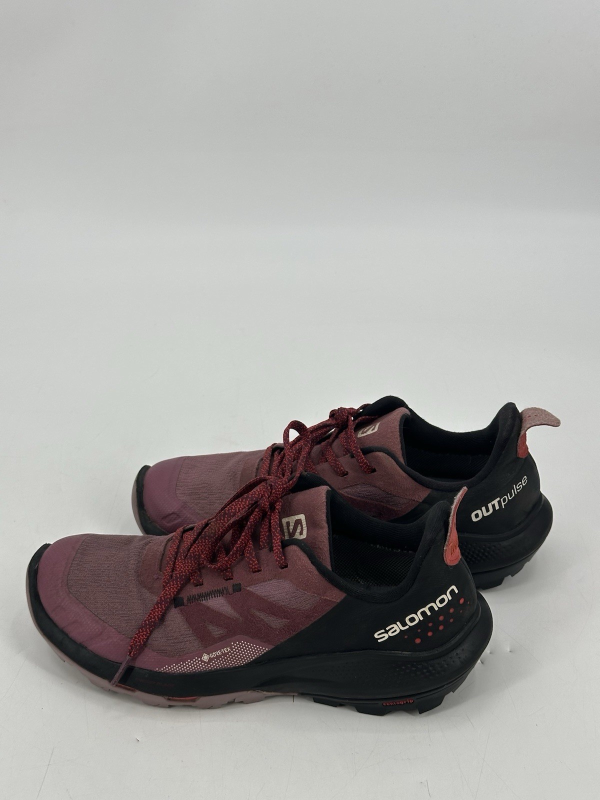 Scarpe da trekking Salomon OutPulse GTX impermeabili taglia 6 5 donna viola nero