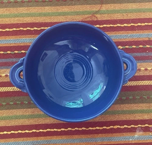 Vintage Fiesta *Blue* Cream Soup Bowl 5”
