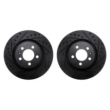 For Volkswagen Jetta 94-95 R1 Concepts Drilled & Slotted Front Brake Rotor Set