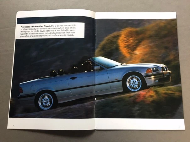 1997 BMW 318i 328i Convertible 26-page Original Car Sales Brochure Catalog Foto 2 de 4