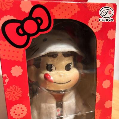 Hello Kitty Peko Chan Figure Doll Fujiya Sanrio 40th Anniversary