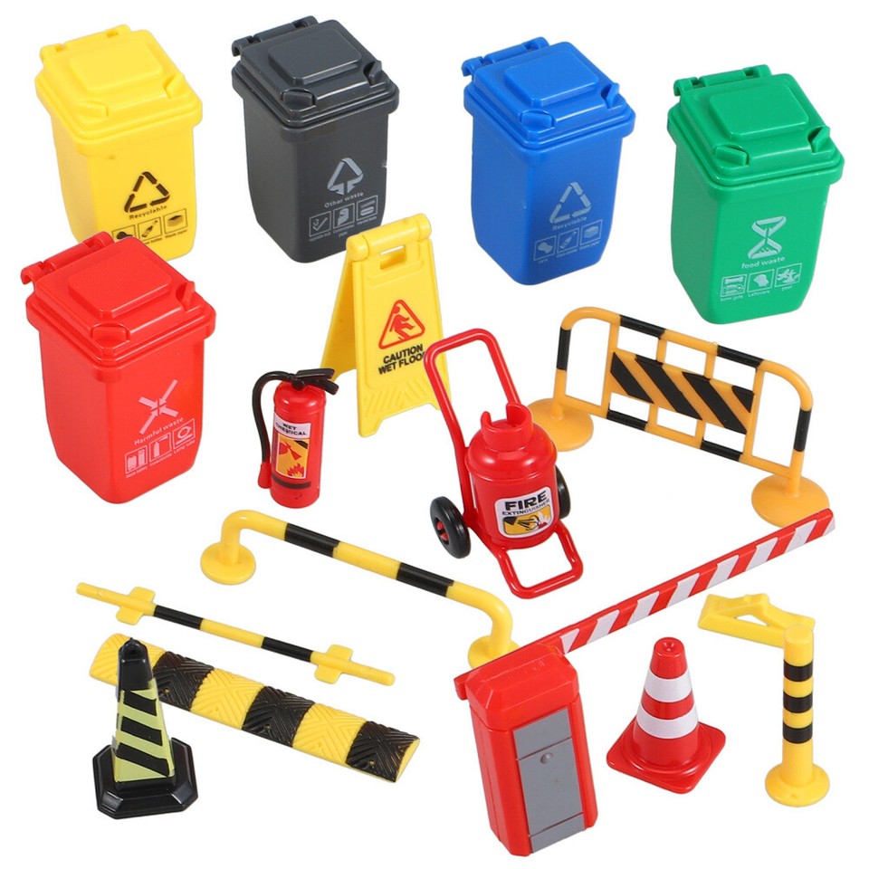 1 Set Mini Traffic Scene Road Traffic Signs Miniature Road Signs