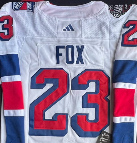 New York Rangers #23 Adam Fox 2024 Hockey Stadium Series White Jersey Size XL - 第 3/7 張圖片