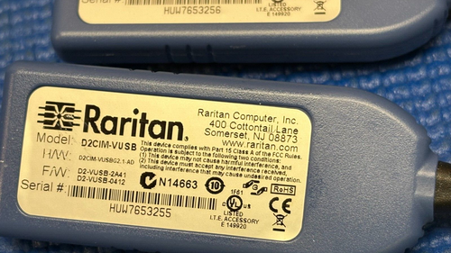 RARITAN D2CIM-VUSB (QTY 6) - Picture 3 of 5