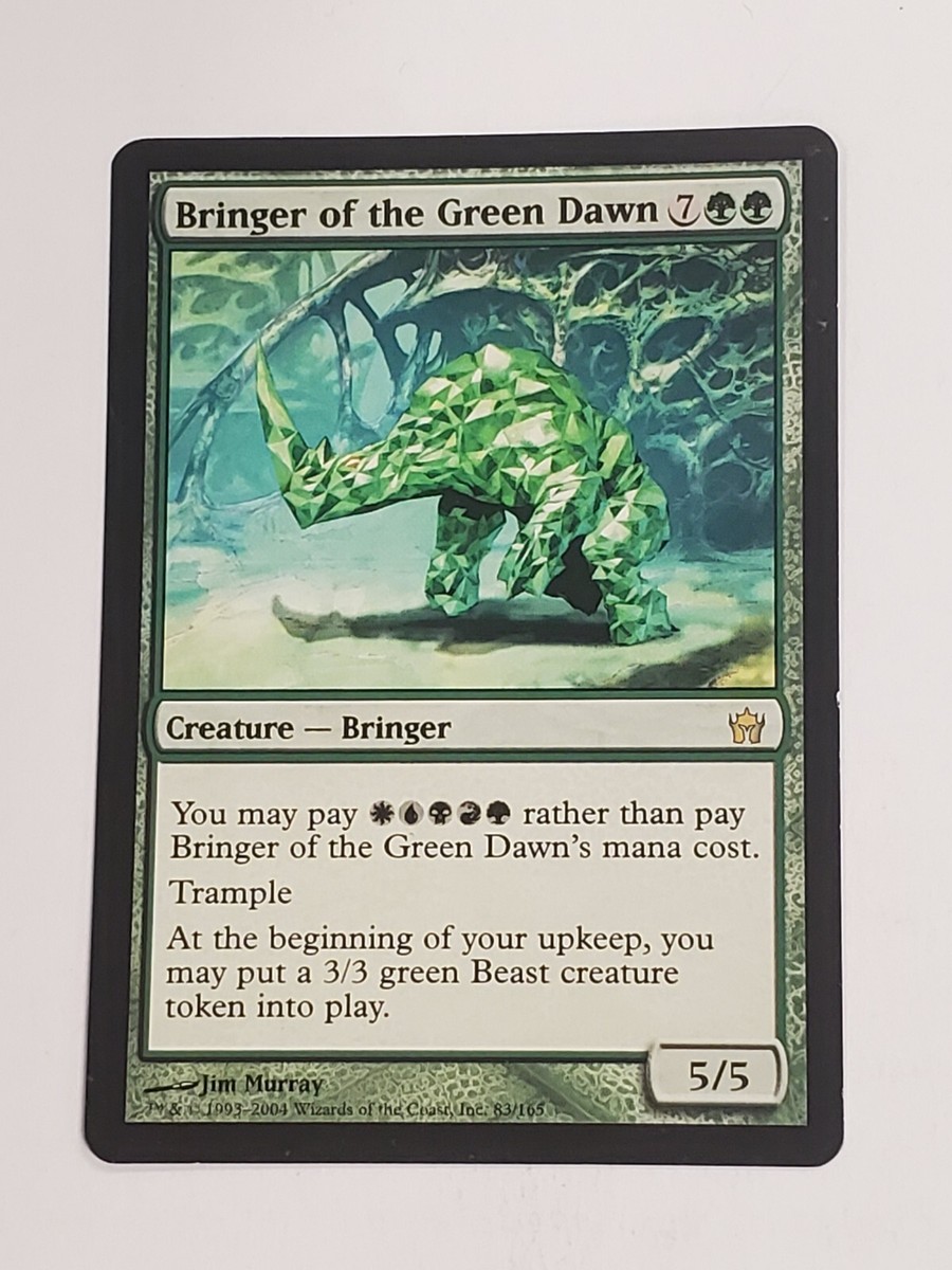 mtg bringer cards MTG Bringer of the Green Dawn (Fifth Dawn/Green/R)