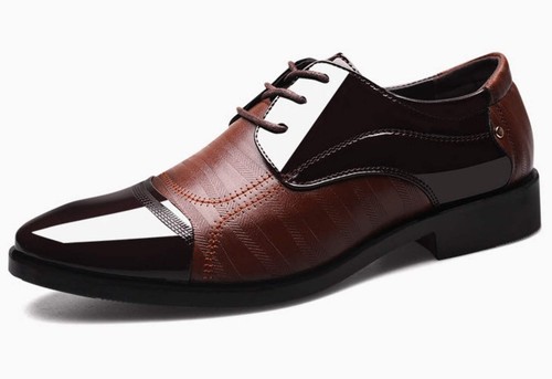 Men's Business Dress Shoes for Wedding Fashion Pointed Toe Large Size Breathable - Picture 33 of 56