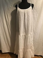 Madewell Dress Size S White Cotton Spaghetti Straps NEW $98.00