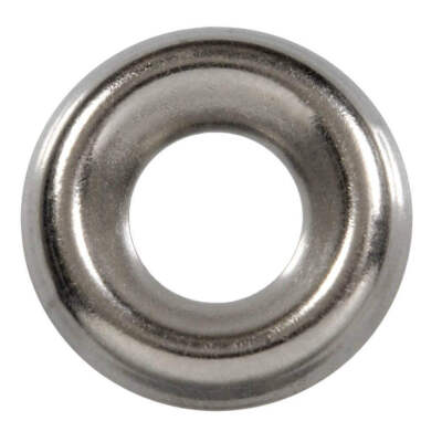 100 Qty #8 Stainless Steel Countersunk Finish Washers | 304 SS Finishing Cup (BC