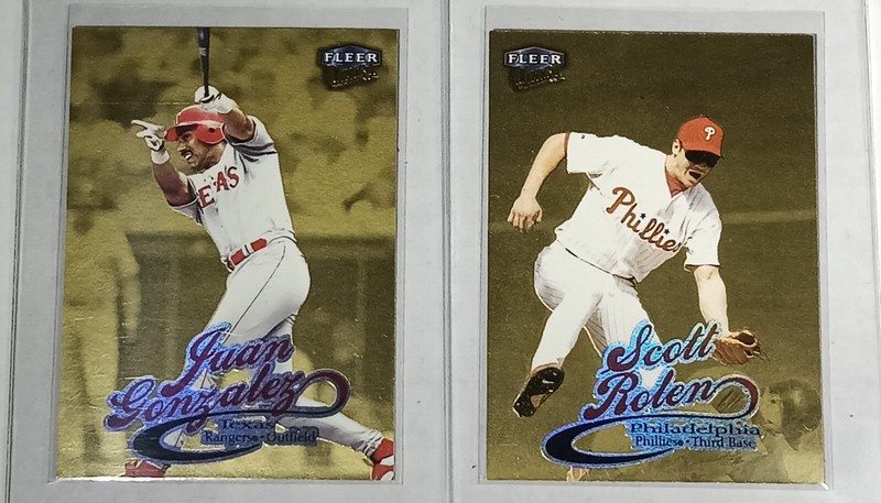 1999 Fleer Ultra Gold Medalion Card Lot of 2 Cards Scott Rolen Juan Gonzalez 