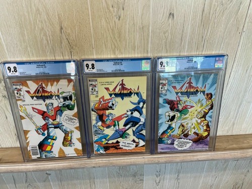 Voltron #1 #2 #3 CGC 9.8 Modern Pub 1985 NEWSSTAND #1! RARE Complete Set! WP! au