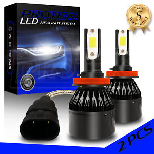 9012 H1R LED Headlight Kit 5Years Warranty Cooling Fan Hi Lo 800W 120000LM 6500K