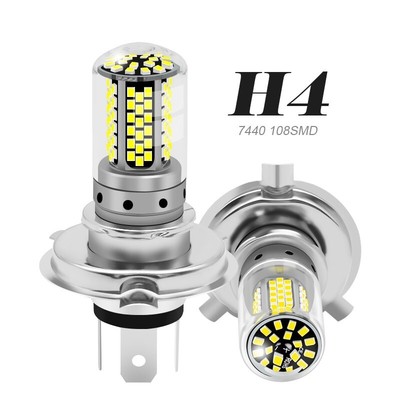 6000K LED Motorrad Scheinwerfer Birne Hi Frontleuchte Weiß DC 15W 12V