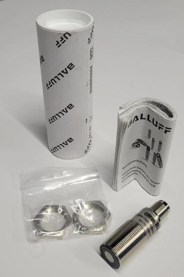Sensor ultrasónico IO-Link BALLUFF BUS M18M1-GPXI-03/025-S92G / BUS0029 NUEVO Foto 2 de 4