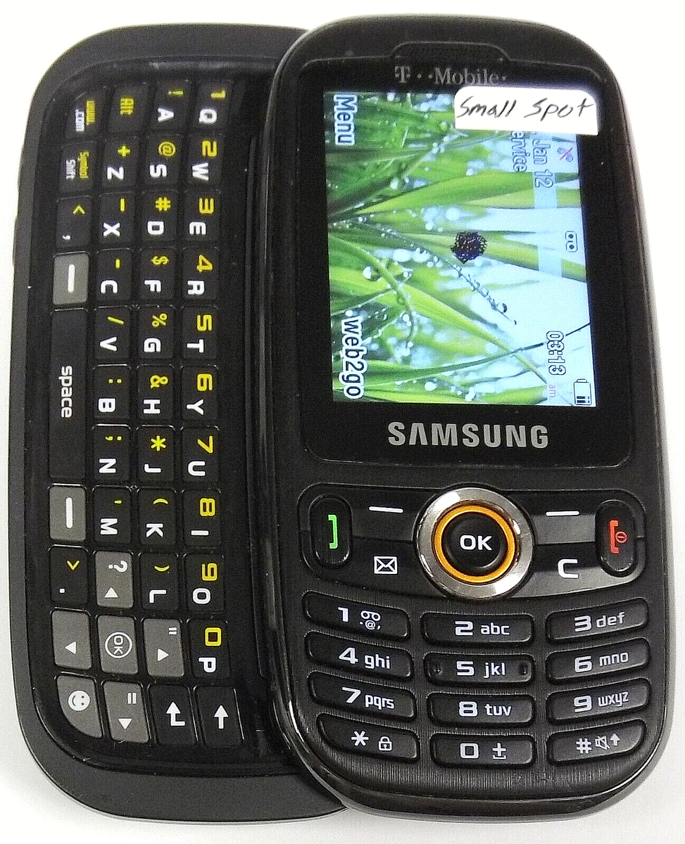 Samsung Column / Linx SGH-T369 - Black ( T-Mobile ) Rare Slider