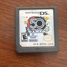 50 Classic Games (Nintendo DS, 2009) Cartridge Only