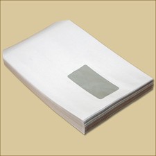 Versandtaschen C5 mit Fenster Haftklebung wei&szlig; Briefumschl&auml;ge Umschl&auml;ge Kuvert