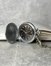RARE Molnija Salut Vintage pocket watch Soviet USSR -SERVISED-