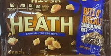 HEATH English Toffee BITS O' Brickle Premium Baking Chips 8 oz Bag