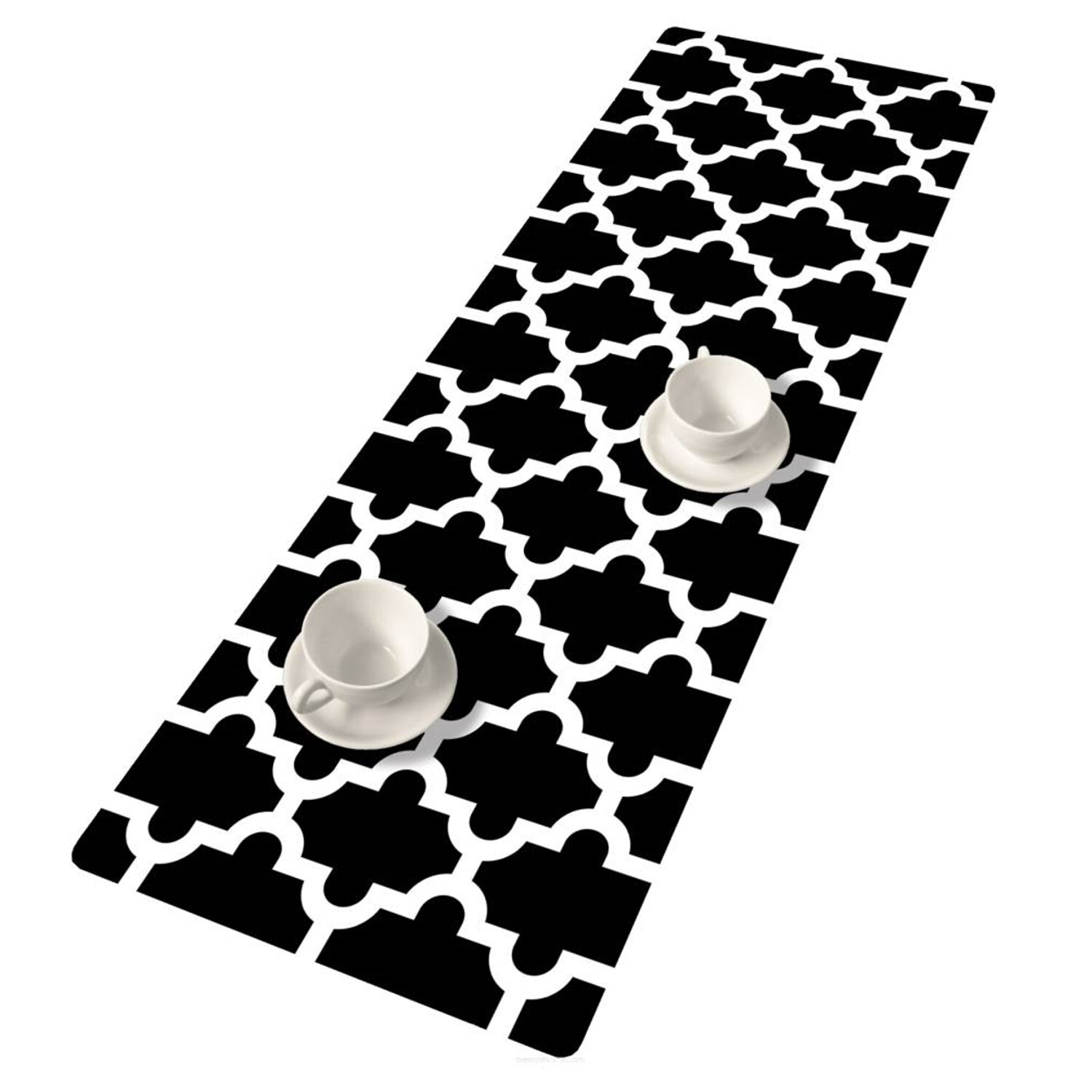 Chemin de table Bertoni motif EE092 design haut de gamme en feutre épais