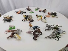 Vintage Plastic Toys Animals Farm Mini Figures Made In China Lot of 47, Used