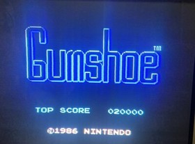 NICE Vintage 5 Screw Gumshoe NES Nintendo Video Game Cart And Sleeve