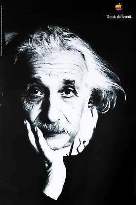 【Apple】 Think different アインシュタイン&ジムヘンソン Apple Think Different: Albert EINSTEIN - Original Poster | eBay