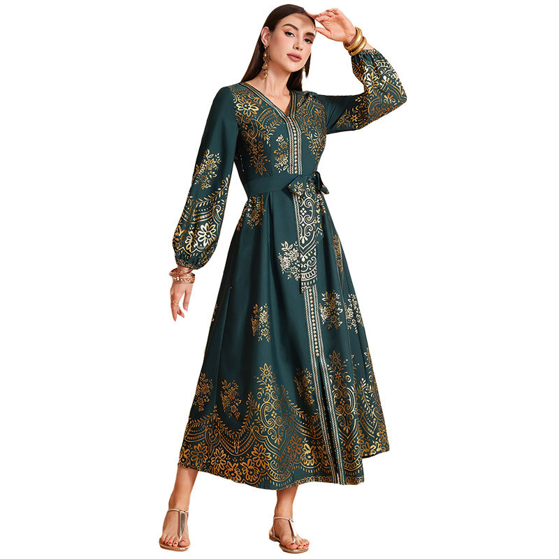 Muslim party maxi abaya dress