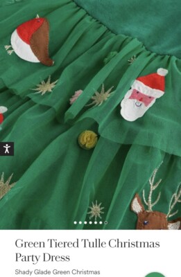 NWT Mini Boden Green Tiered Tulle Christmas Party Dress 5-6 | eBay