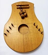 Vintage Classic Door Harp Musical 4 String Wooden Sign Love Cottage 1975's-85s