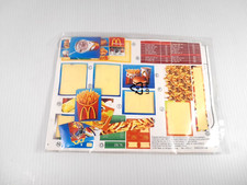 Vtg Barbie McDonald's Restaurant Fun Time Play Set - Sticker Page and Manual