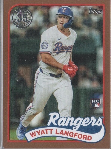 2024 Topps  Update "89 35th Anniversary GOLD #45/75" Wyatt Langford RC #89US-36