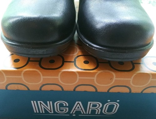 Clog Shoes 'Brandy' by Ingaro women's size 7.5M Black Leather New w/Box - Picture 5 of 11