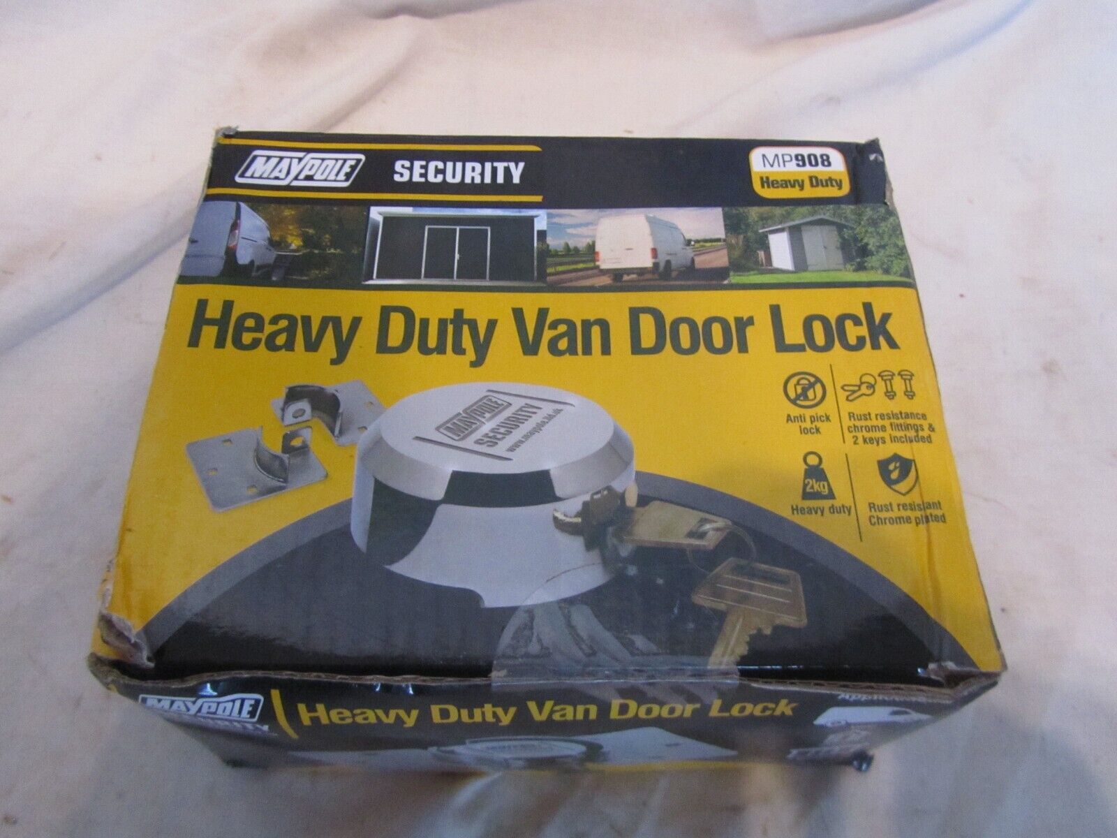 Maypole Security MP908 Heavy Duty Van Door Lock- Also suitable for Garages/Sheds
